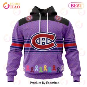 NHL Montreal Canadiens Specialized Design Fights Cancer 3D Hoodie