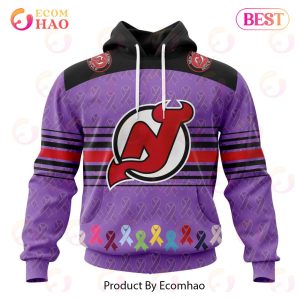 NHL New Jersey Devils Specialized Design Fights Cancer 3D Hoodie