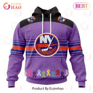NHL New York Islanders Specialized Design Fights Cancer 3D Hoodie