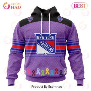 NHL New York Rangers Specialized Design Fights Cancer 3D Hoodie
