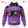 NHL Ottawa Senators Specialized Design Fights Cancer 3D Hoodie