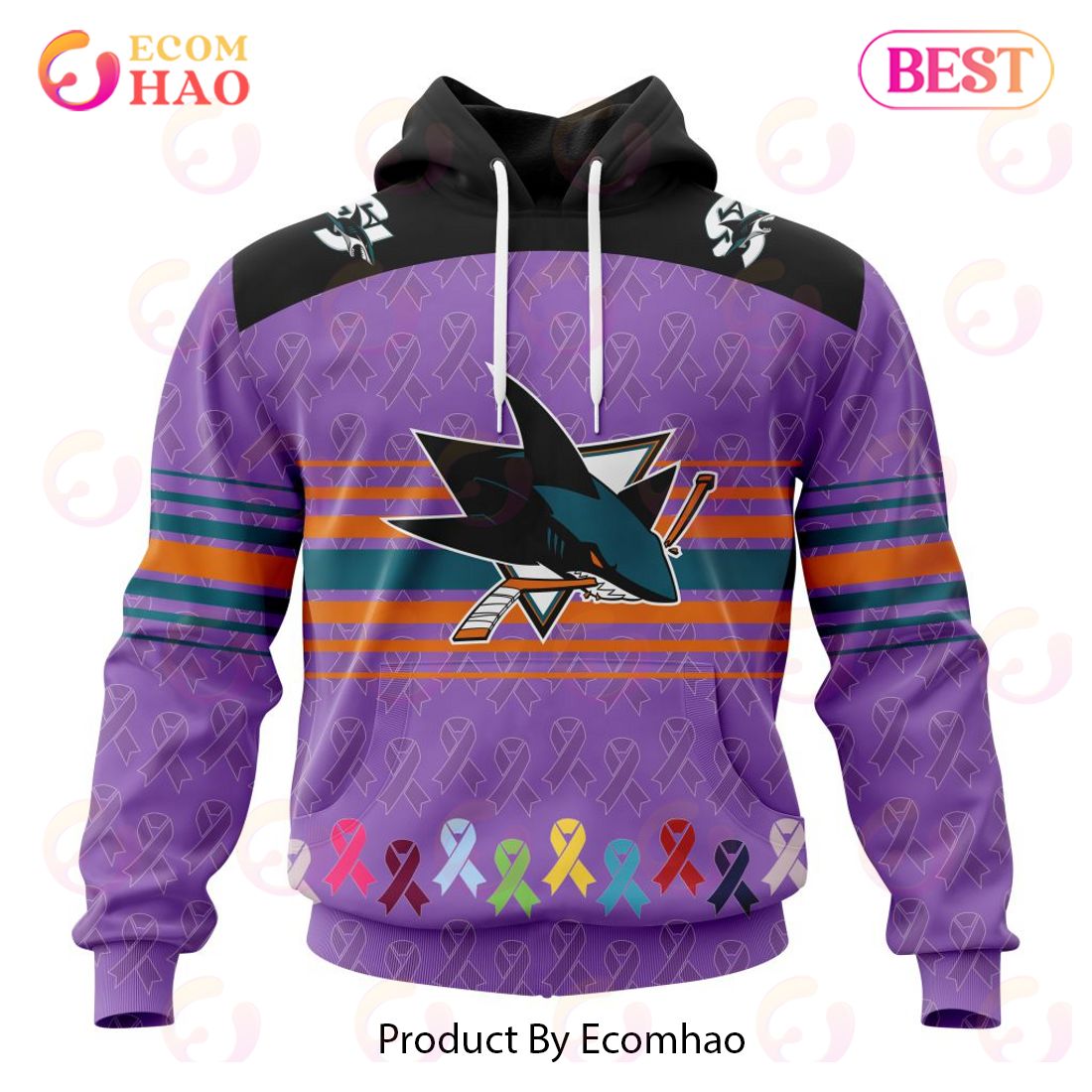 NHL Philadelphia Flyers Specialized Design Fights Cancer 3D Hoodie