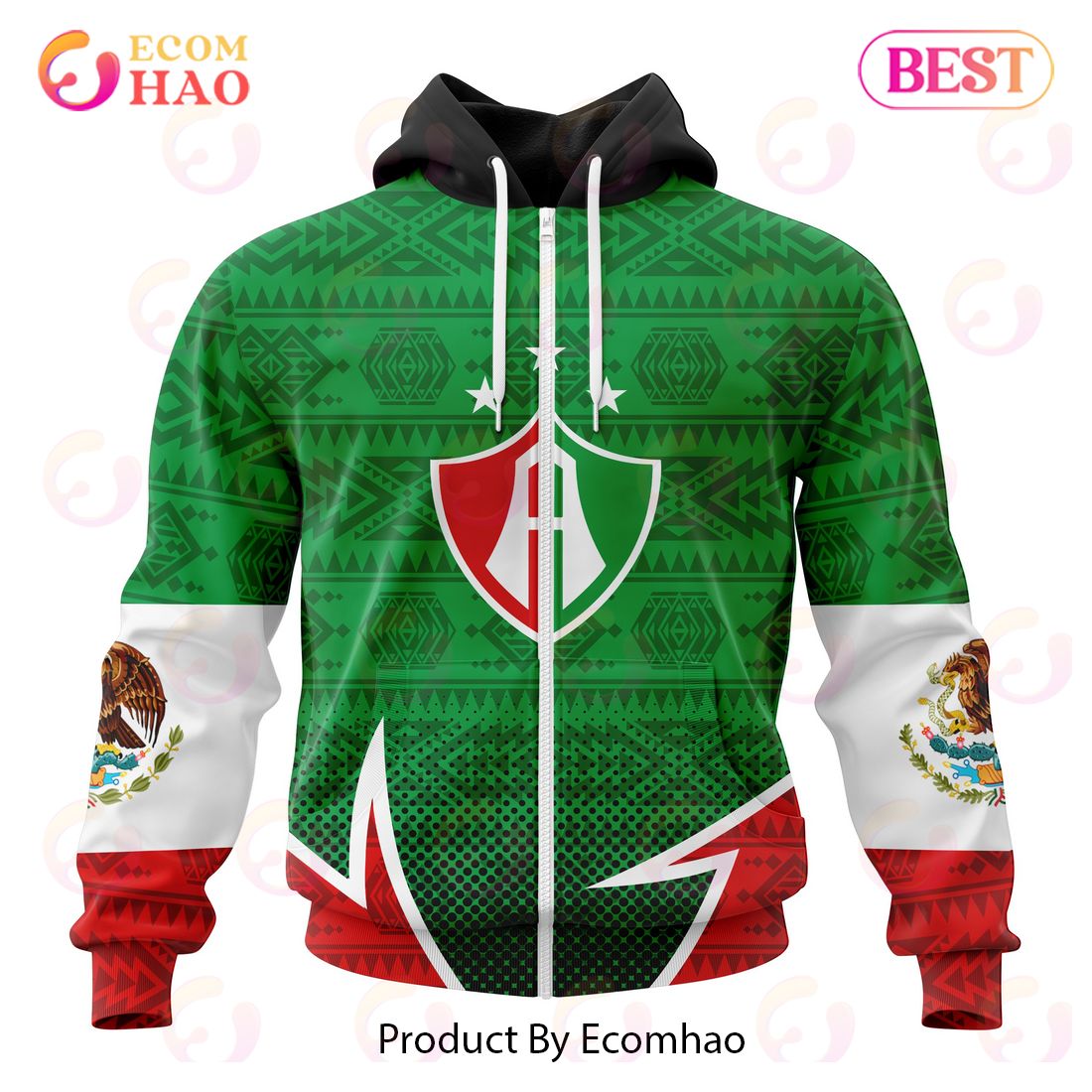 LIGA MX Atlas F.C Special Mexican Pride 3D Hoodie