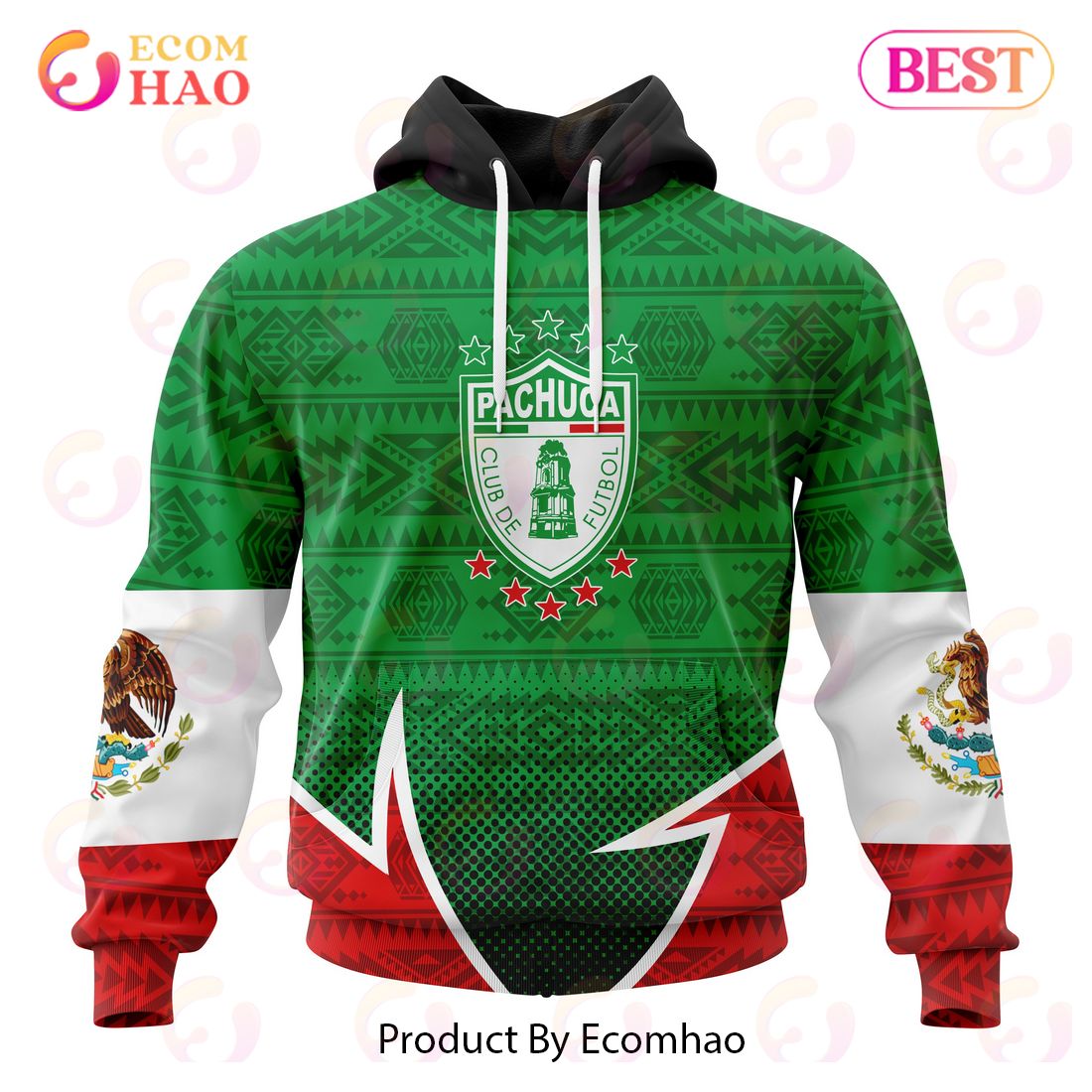 LIGA MX C.F. Pachuca Special Mexican Pride 3D Hoodie