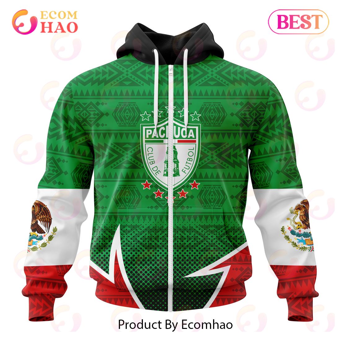 LIGA MX C.F. Pachuca Special Mexican Pride 3D Hoodie