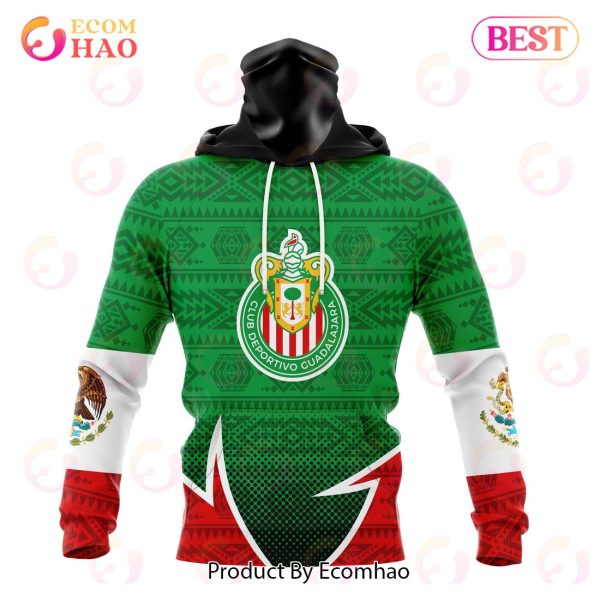 LIGA MX Chivas Guadalajara Special Mexican Pride 3D Hoodie
