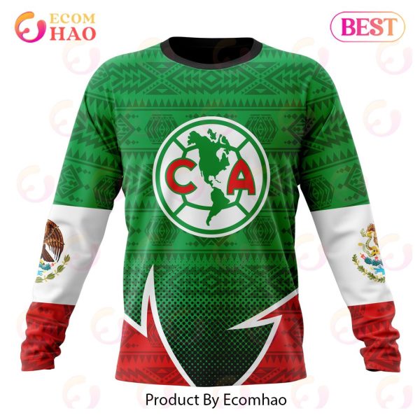 LIGA MX Club America Special Mexican Pride 3D Hoodie