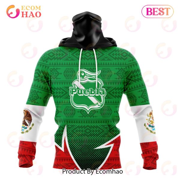LIGA MX Club Puebla Special Mexican Pride 3D Hoodie