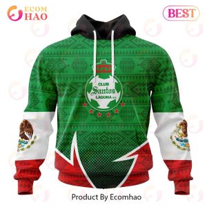 LIGA MX Club Santos Laguna Special Mexican Pride 3D Hoodie