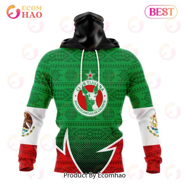 LIGA MX Club Tijuana Special Mexican Pride 3D Hoodie
