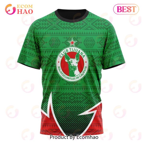 LIGA MX Club Tijuana Special Mexican Pride 3D Hoodie
