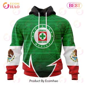 LIGA MX Cruz Azul Special Mexican Pride 3D Hoodie