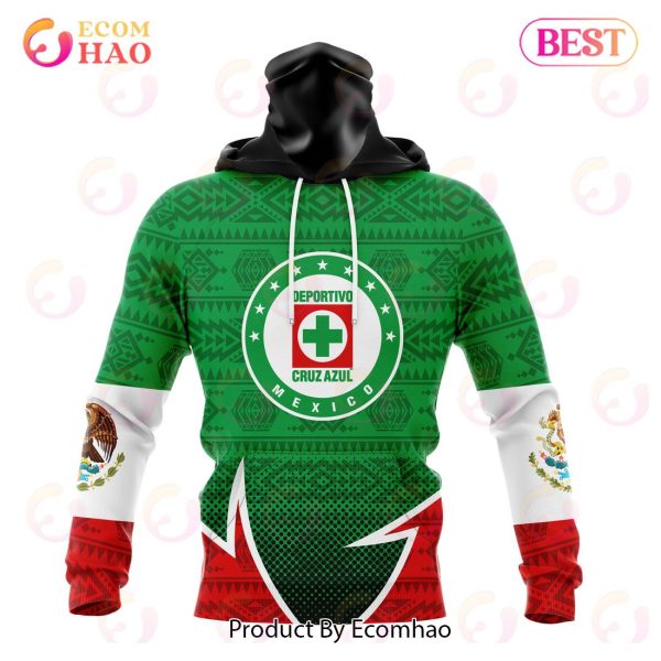 LIGA MX Cruz Azul Special Mexican Pride 3D Hoodie