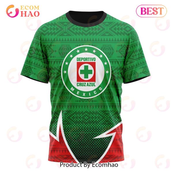 LIGA MX Cruz Azul Special Mexican Pride 3D Hoodie