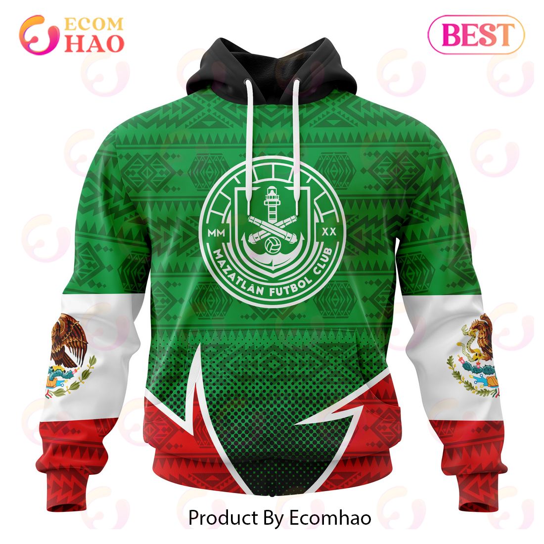 LIGA MX Mazatlan F.C Special Mexican Pride 3D Hoodie