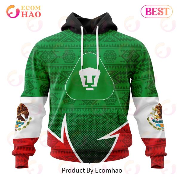 LIGA MX Pumas UNAM Special Mexican Pride 3D Hoodie