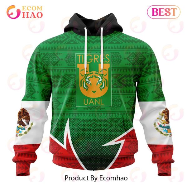 LIGA MX Tigres UANL Special Mexican Pride 3D Hoodie