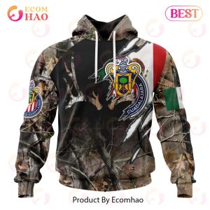LIGA MX Chivas Guadalajara Special Camo Hunting 3D Hoodie