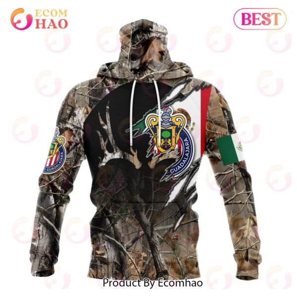 LIGA MX Chivas Guadalajara Special Camo Hunting 3D Hoodie
