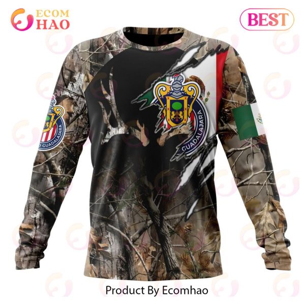 LIGA MX Chivas Guadalajara Special Camo Hunting 3D Hoodie