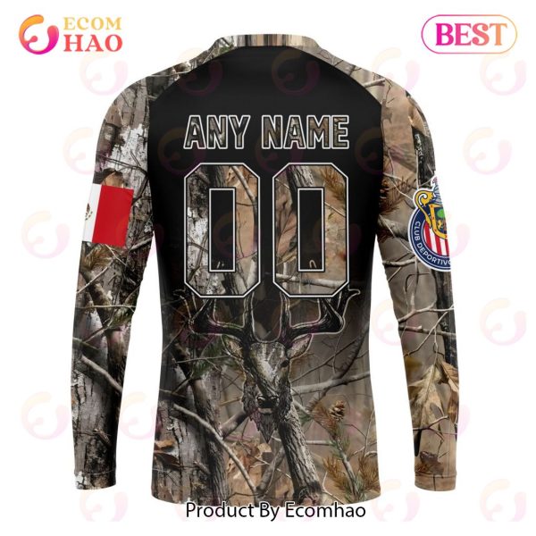 LIGA MX Chivas Guadalajara Special Camo Hunting 3D Hoodie