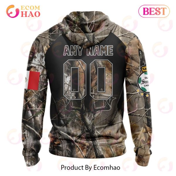 LIGA MX Club Santos Laguna Special Camo Hunting 3D Hoodie