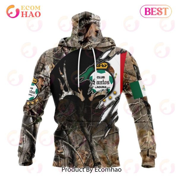 LIGA MX Club Santos Laguna Special Camo Hunting 3D Hoodie