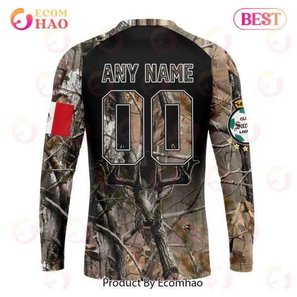 LIGA MX Club Santos Laguna Special Camo Hunting 3D Hoodie