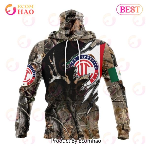 LIGA MX Deportivo Toluca Special Camo Hunting 3D Hoodie