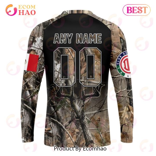 LIGA MX Deportivo Toluca Special Camo Hunting 3D Hoodie