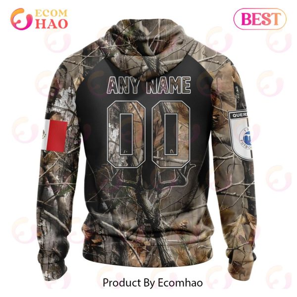 LIGA MX Queretaro F.C Special Camo Hunting 3D Hoodie