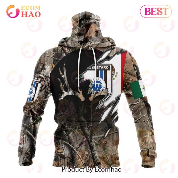 LIGA MX Queretaro F.C Special Camo Hunting 3D Hoodie