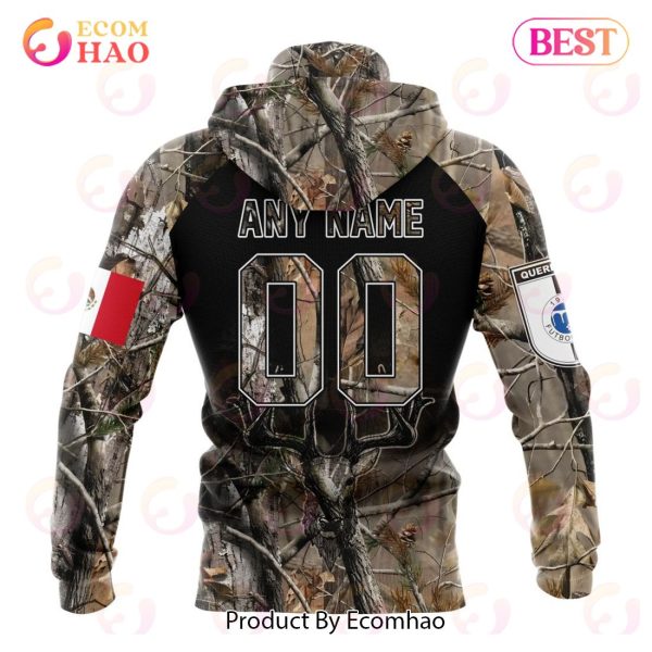 LIGA MX Queretaro F.C Special Camo Hunting 3D Hoodie