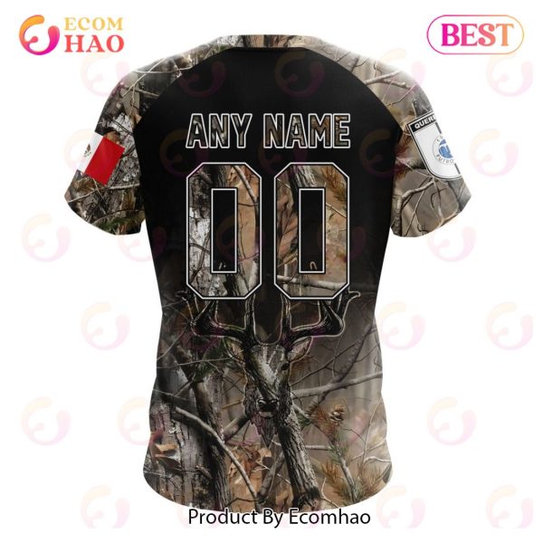 LIGA MX Queretaro F.C Special Camo Hunting 3D Hoodie