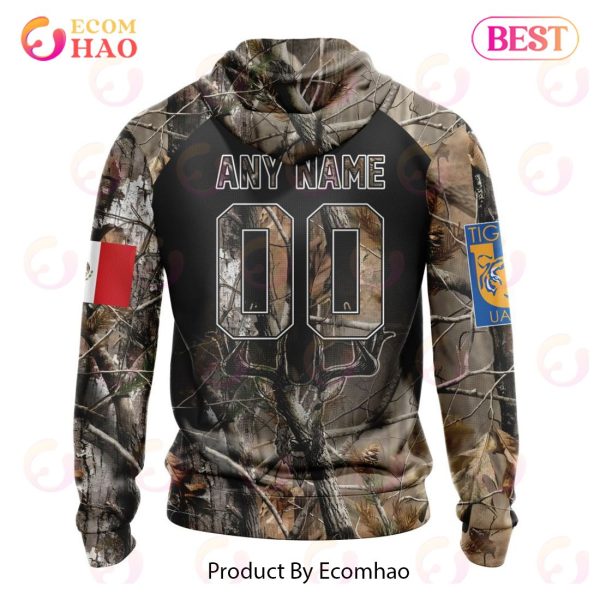 LIGA MX Tigres UANL Special Camo Hunting 3D Hoodie