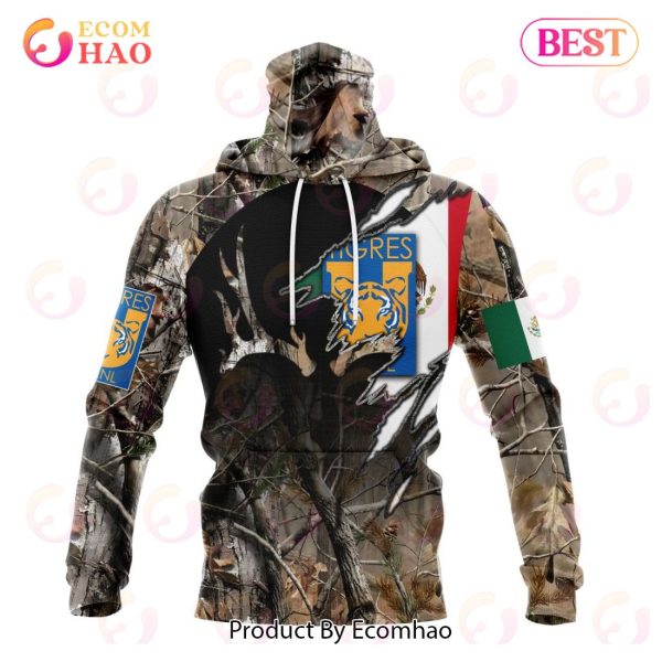 LIGA MX Tigres UANL Special Camo Hunting 3D Hoodie