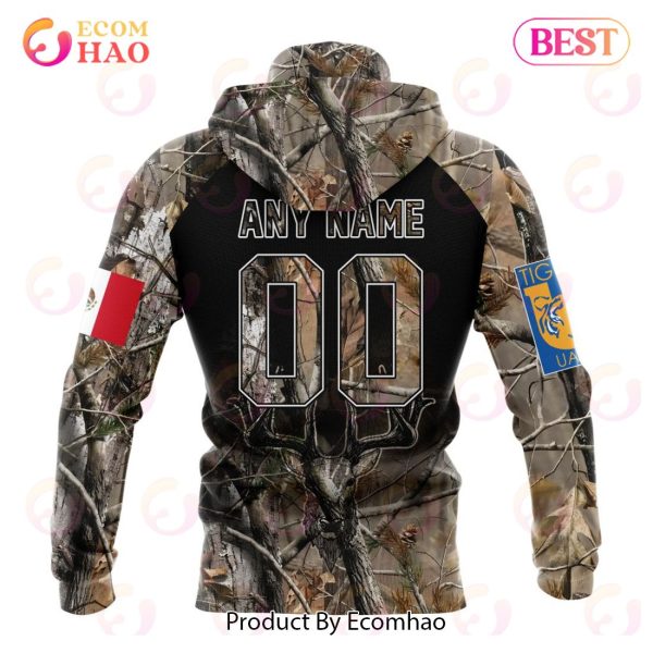 LIGA MX Tigres UANL Special Camo Hunting 3D Hoodie