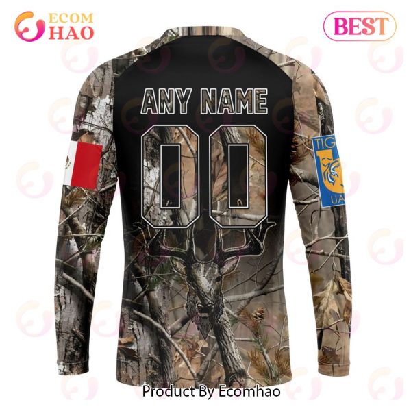 LIGA MX Tigres UANL Special Camo Hunting 3D Hoodie
