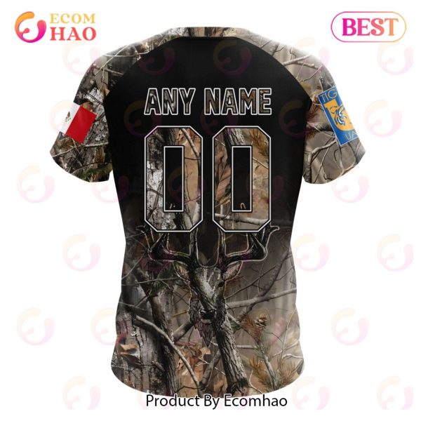 LIGA MX Tigres UANL Special Camo Hunting 3D Hoodie
