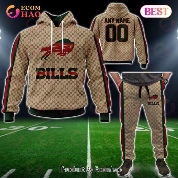 NFL Bills Specialized Design In GC Style 3D Gucci Hoodie