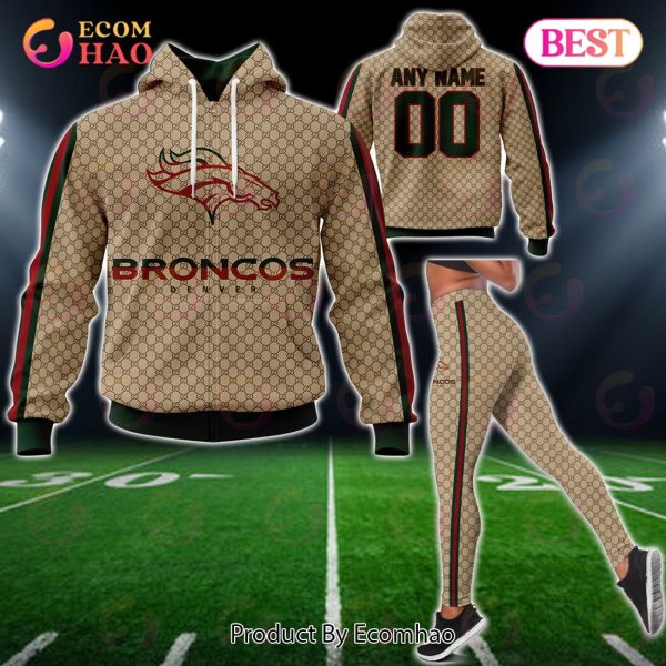 NFL Broncos Specialized Design In GC Style 3D Gucci Hoodie
