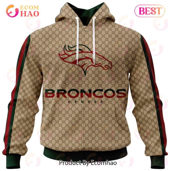 NFL Broncos Specialized Design In GC Style 3D Gucci Hoodie