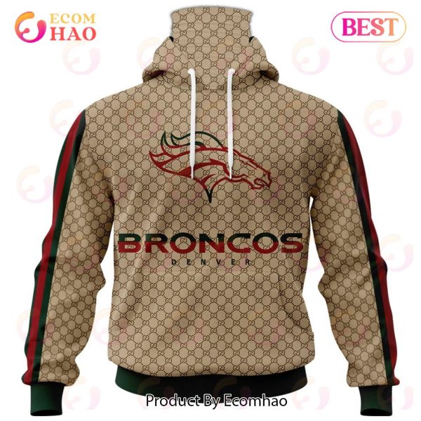 NFL Broncos Specialized Design In GC Style 3D Gucci Hoodie