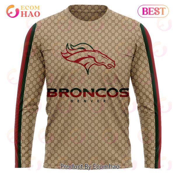 NFL Broncos Specialized Design In GC Style 3D Gucci Hoodie