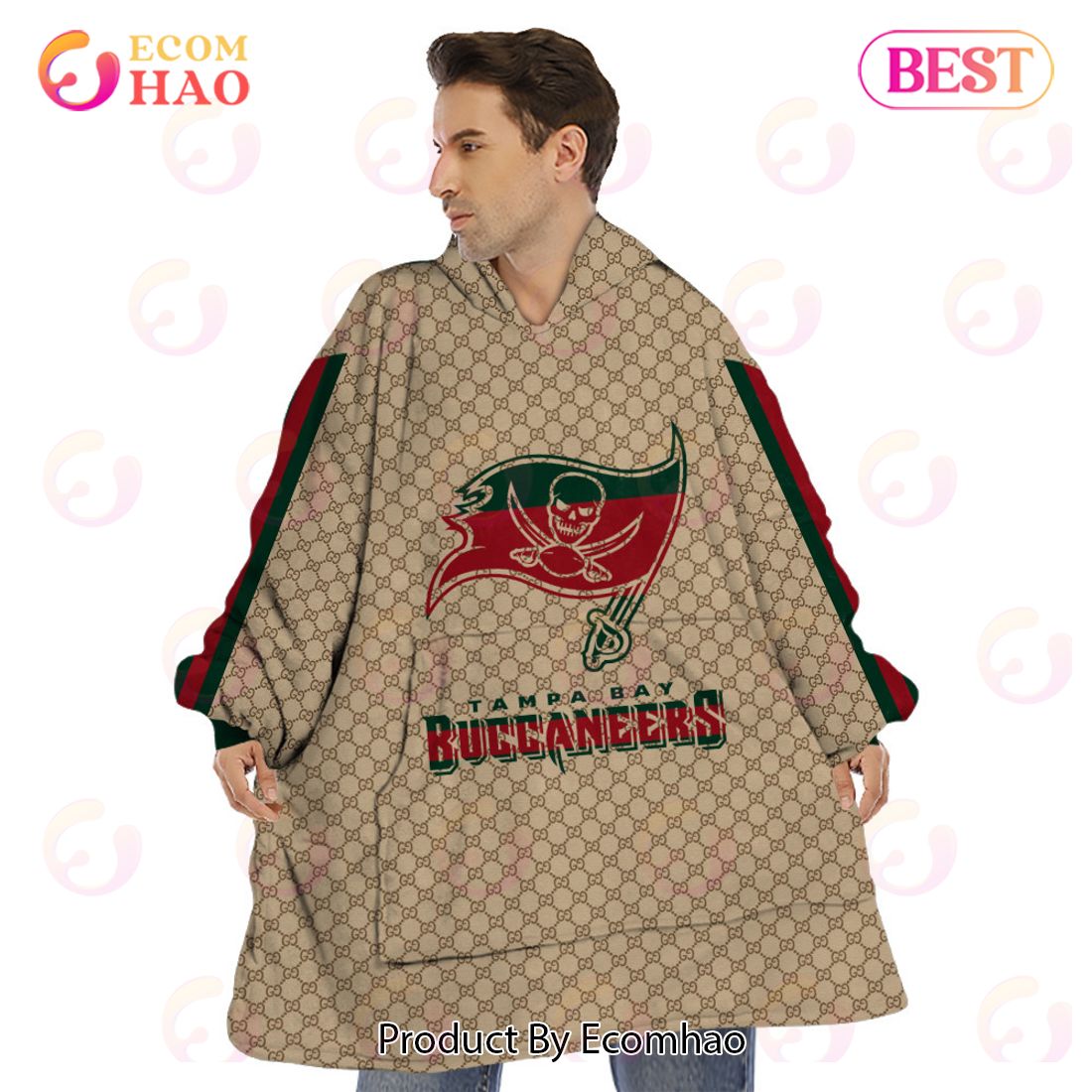 NFL Buccaneers Specialized Design In GC Style 3D Gucci Hoodie Luxury Items