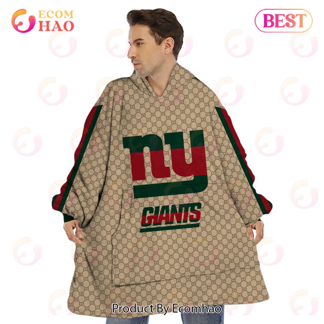 NFL Giants Specialized Design In GC Style 3D Gucci Hoodie Luxury Items