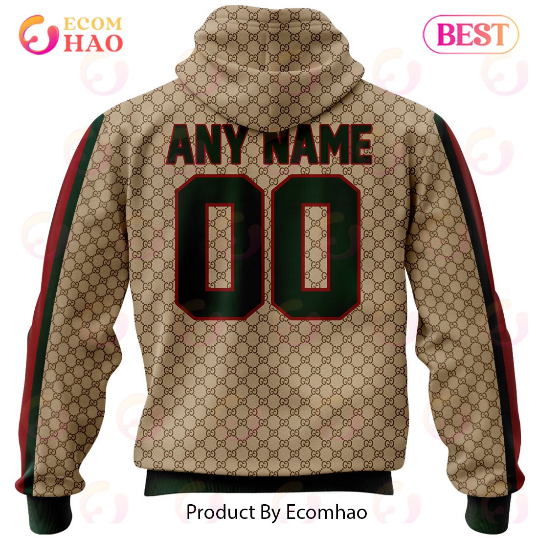 Minnesota Wild Jersey Hoodie 3D Beautiful Gucci Gift