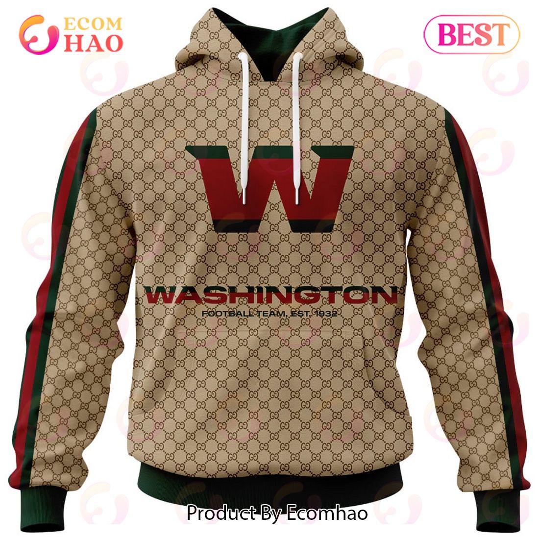 NFL Washington Specialized Design In GC Style 3D Gucci Hoodie - Ecomhao ...