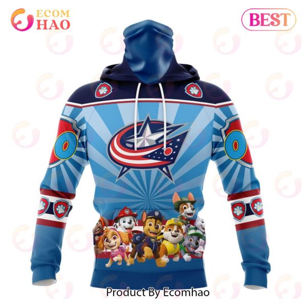NHL Columbus Blue Jackets Special Paw Patrol Kits 3D Hoodie