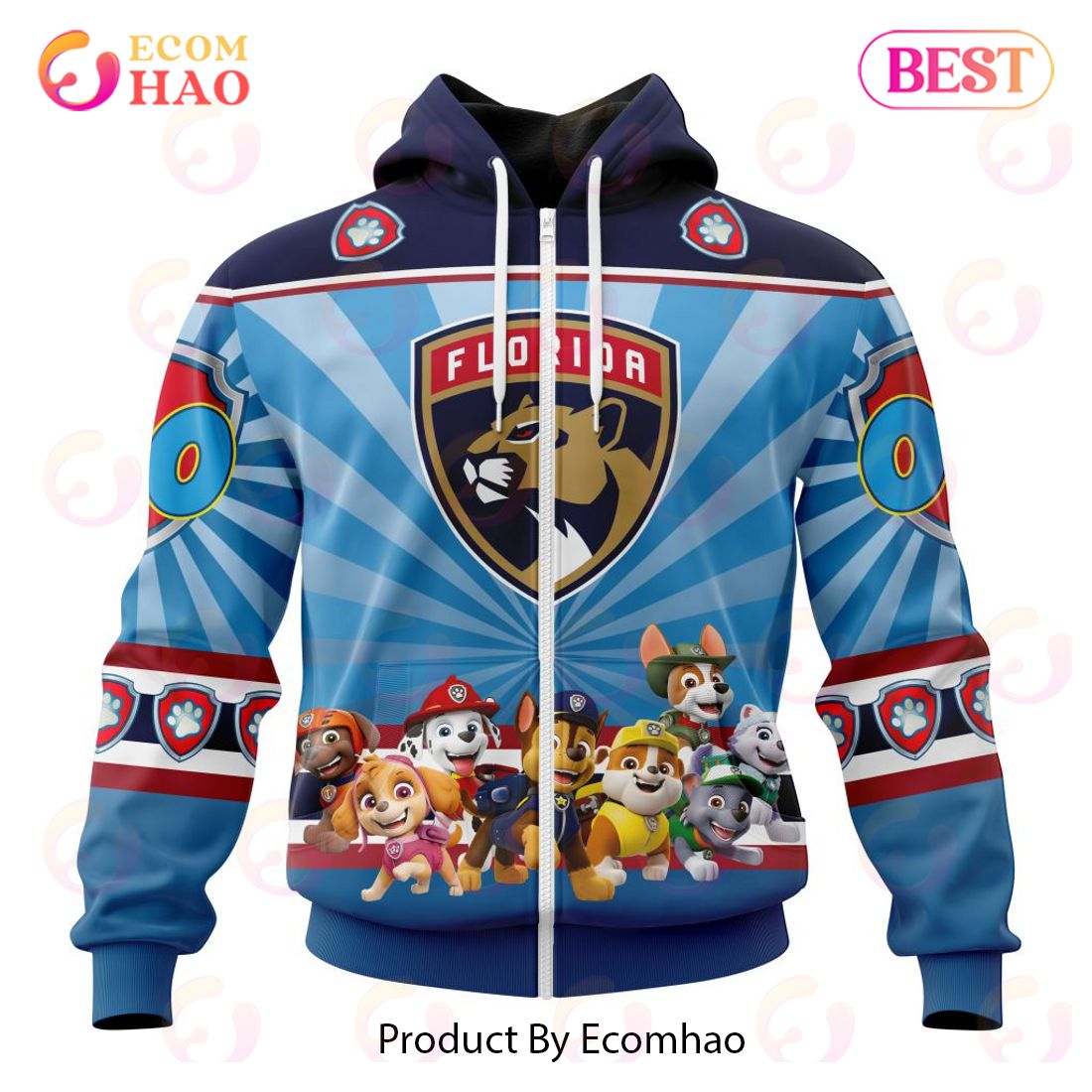 NHL Florida Panthers Special Paw Patrol Kits 3D Hoodie